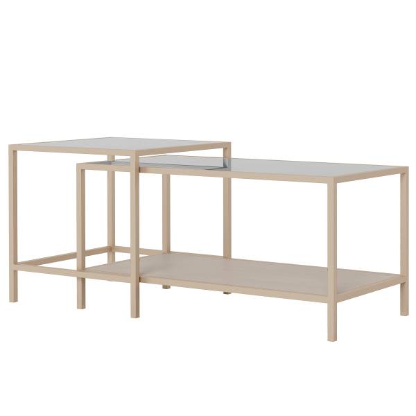 Couchtisch Coogee 2er-Set Sandgrau