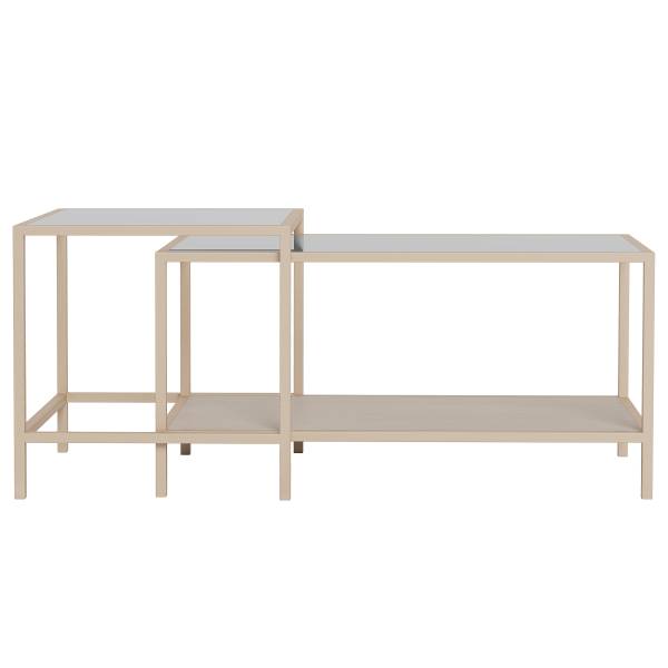 Couchtisch Coogee 2er-Set Sandgrau