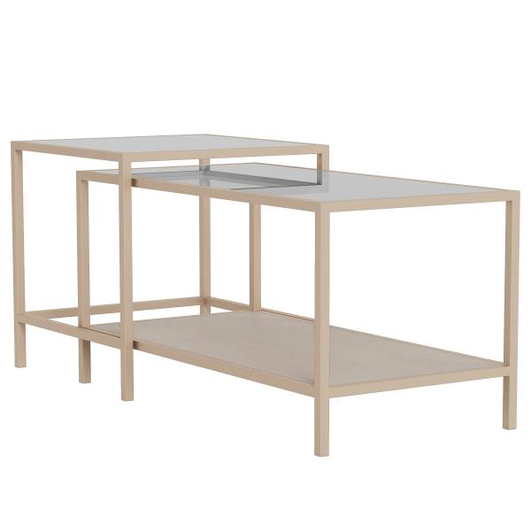 Couchtisch Coogee 2er-Set Sandgrau