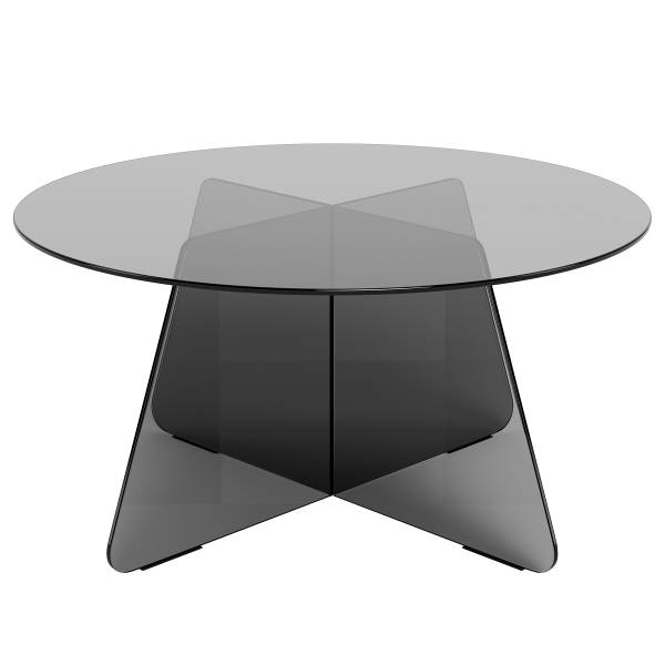 Couchtisch Shaws Glas - Grau