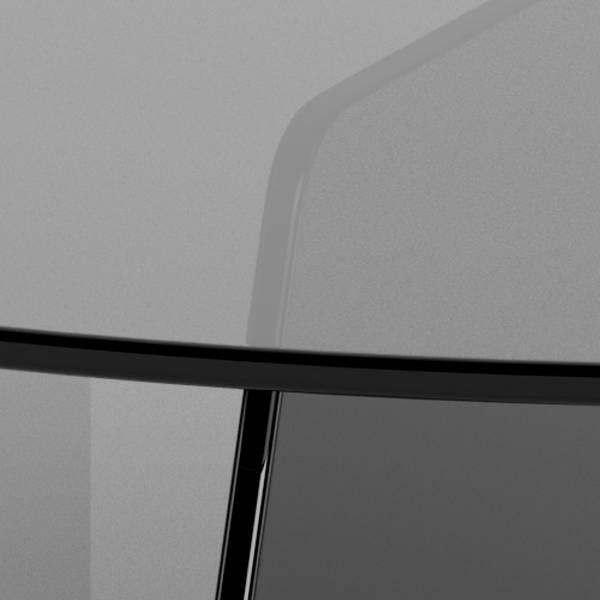 Couchtisch Shaws Glas - Grau