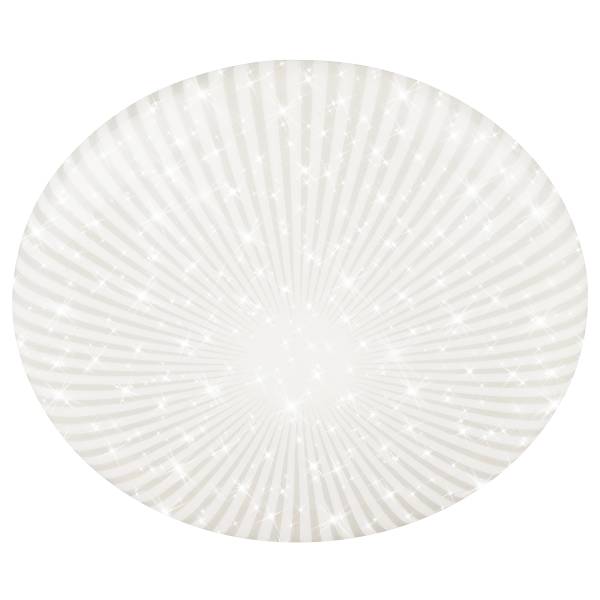 LED Deckenleuchte Nebo Typ B Polypropylen - Weiß - Durchmesser: 38 cm