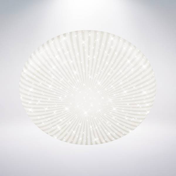 LED Deckenleuchte Nebo Typ B Polypropylen - Weiß - Durchmesser: 38 cm