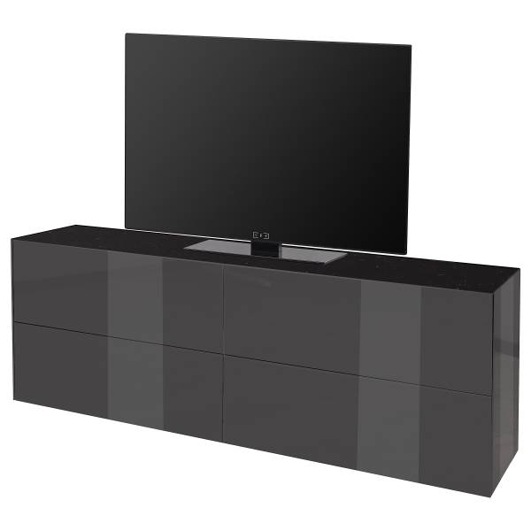 TV-Lowboard Bany Wende-Deckplatte Typ B Dunkelgrau