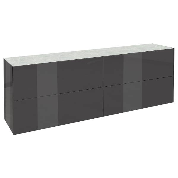 TV-Lowboard Bany Wende-Deckplatte Typ B Dunkelgrau