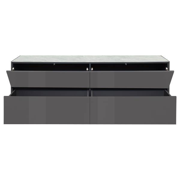 TV-Lowboard Bany Wende-Deckplatte Typ B Dunkelgrau
