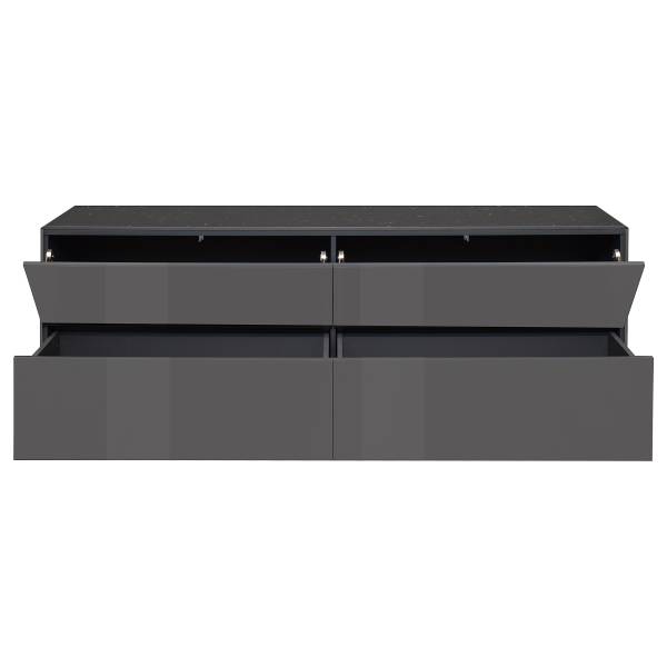 TV-Lowboard Bany Wende-Deckplatte Typ B Dunkelgrau