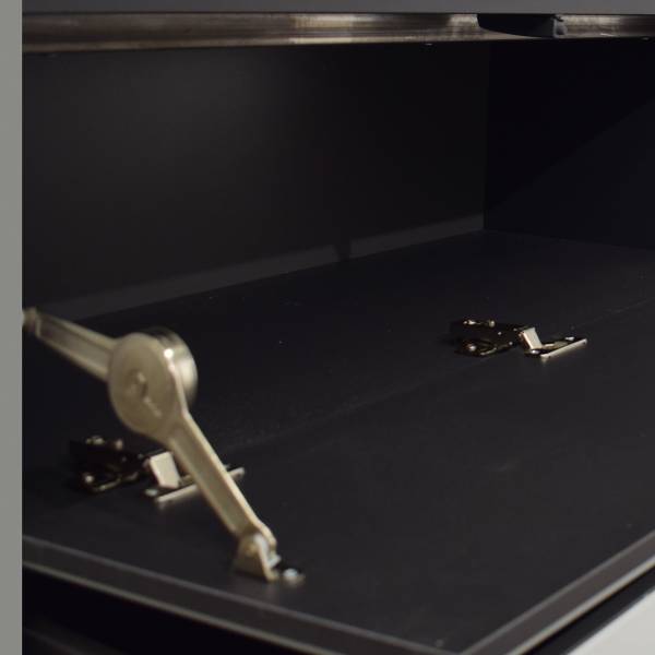 TV-Lowboard Bany Wende-Deckplatte Typ B Dunkelgrau