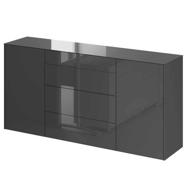 Sideboard Bany - Breite 179 cm Dunkelgrau