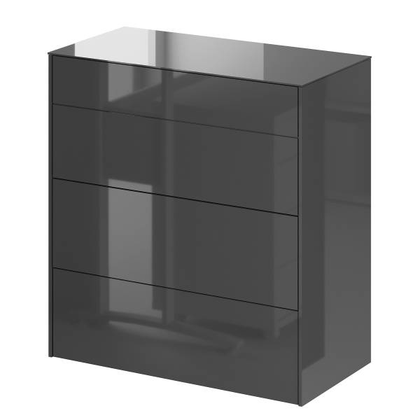 Kommode Bany - Breite 82 cm Dunkelgrau