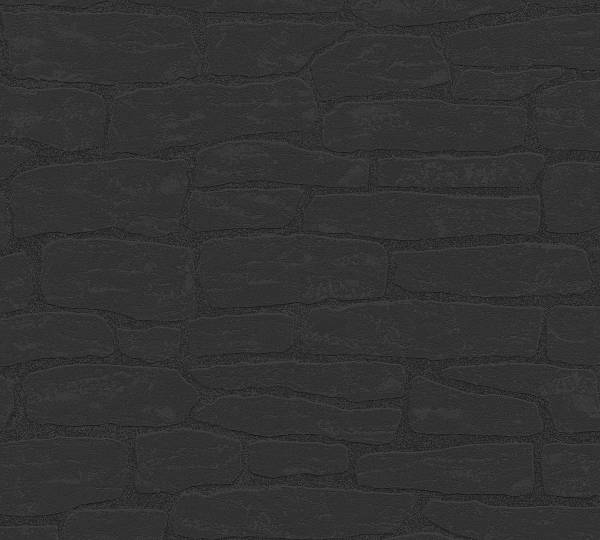 Papier peint Shadowstone Intissé / vinyle - anthracite