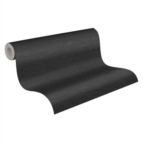 Papier peint Shadowstone Intissé / vinyle - anthracite