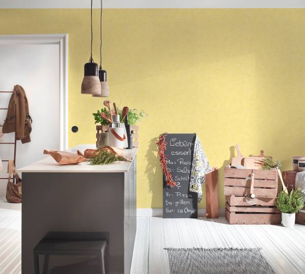 Carta da parati Essence Tessuto non tessuto - Giallo