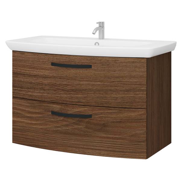 Wastafel Stankiv 90 cm walnotenhouten look