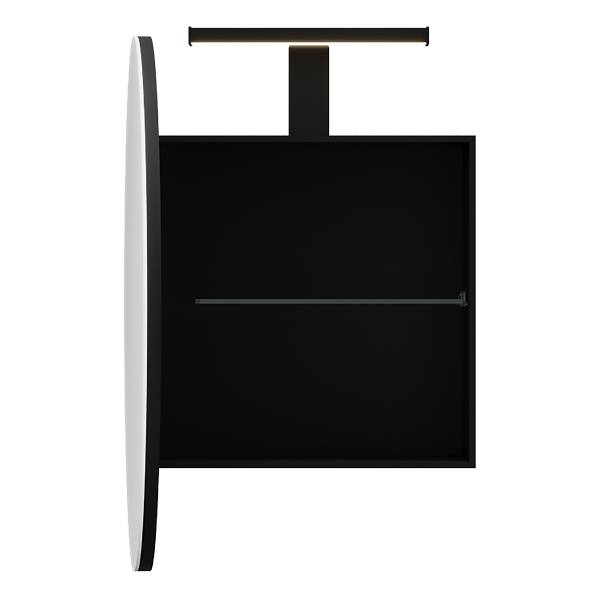 Set di 4 mobili da bagno Holodky Effetto noce / Nero