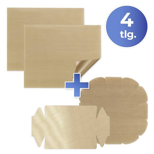 Backpapier Tabas Polytetrafluorethylen - Braun - wiederverwendbar - 4-teilig