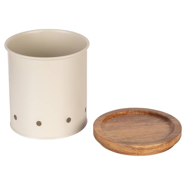 Boîte conservation Aria lot de 2 acier - beige