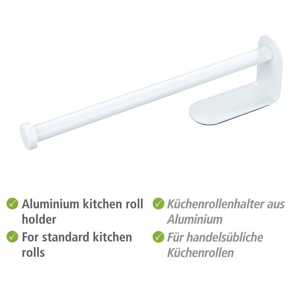 Küchenrollenhalter Nio Aluminium - Weiß