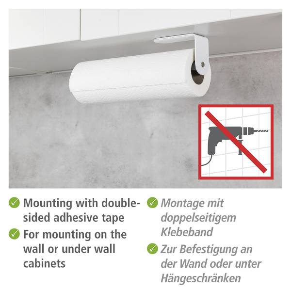 Küchenrollenhalter Nio Aluminium - Weiß