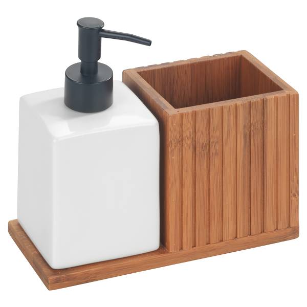 Spoelbak-organizer Mera ABS/bamboe - bruin