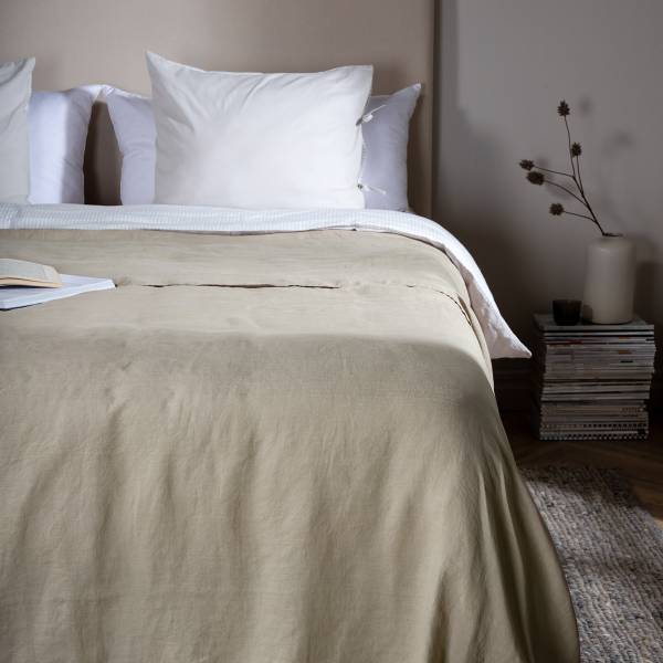 Plaid Mila Poliestere - Beige