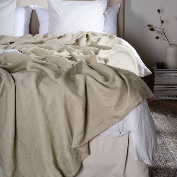Plaid Mila Poliestere - Beige