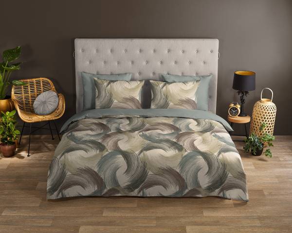 Renforcé-Bettwäsche 10141 Renforcé - Grün - 140 x 200/220 cm + Kissen 70 x 60 cm