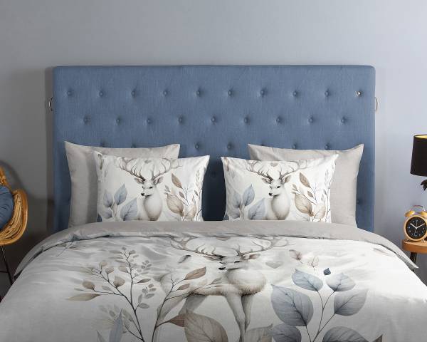 Renforcé-Bettwäsche 33385 Renforcé - Ecru - 140 x 200/220 cm + Kissen 70 x 60 cm