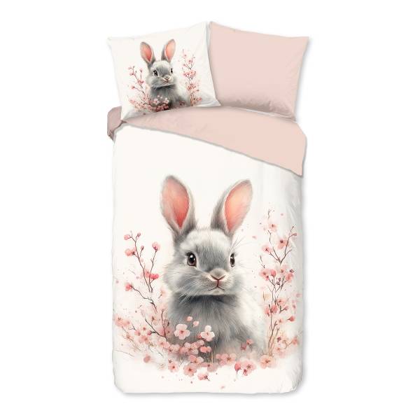 Linge de lit enfant 33455 renforcé - rose clair - 140 x 200/220 cm + oreiller 70 x 60 cm