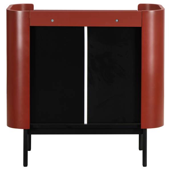 Kommode EKKOR Dunkelrot - Höhe: 84 cm