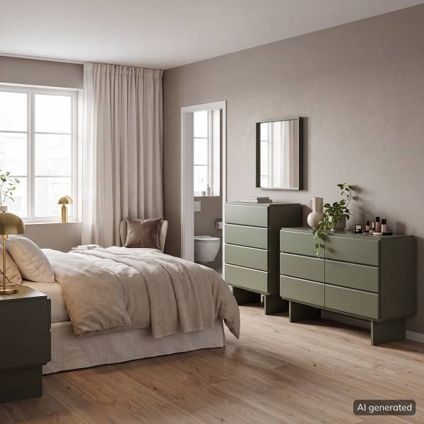 Sideboard RUSEA Olivgrün
