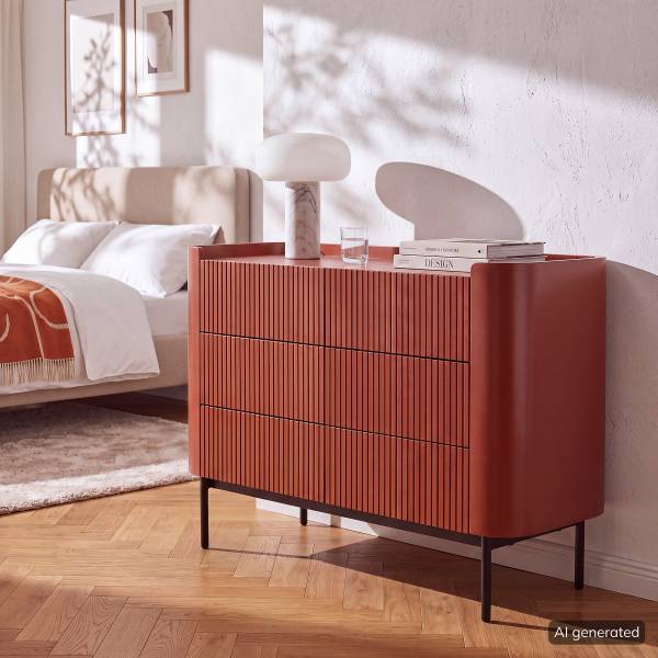 Sideboard EKKOR Dunkelrot