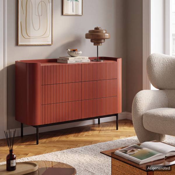 Sideboard EKKOR Dunkelrot