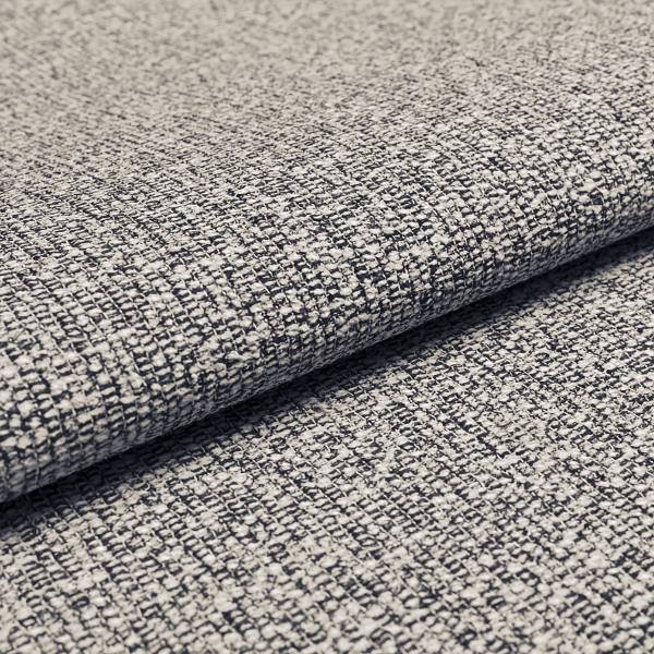 Ecksofa Cosio Lounge Flachgewebe Donaji: Weiß-Blau - Longchair davorstehend rechts