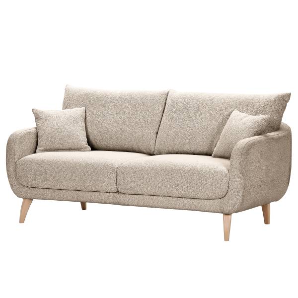 Canapé 2 places Serrera Tissu structuré Hotaru: Beige