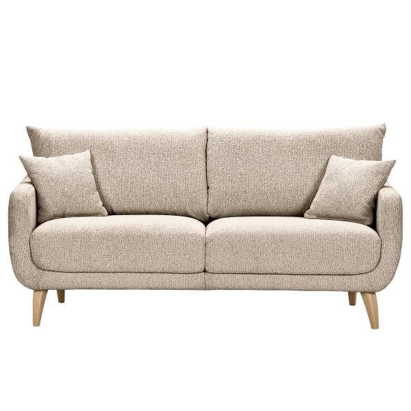 Canapé 2 places Serrera Tissu structuré Hotaru: Beige