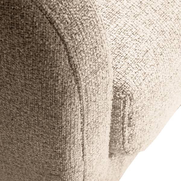 Canapé 2 places Serrera Tissu structuré Hotaru: Beige