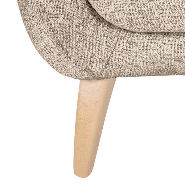 Canapé 2 places Serrera Tissu structuré Hotaru: Beige