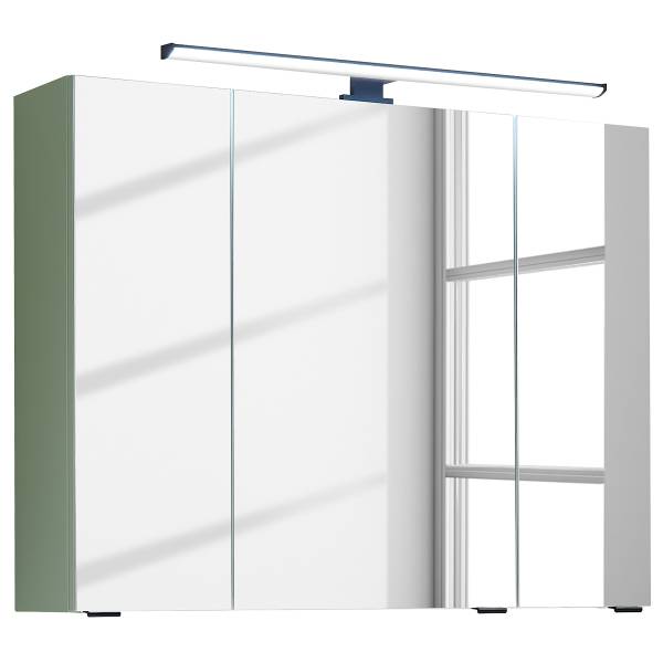 Armadietto a specchio Quickset 500 Color salvia - Larghezza: 80 cm