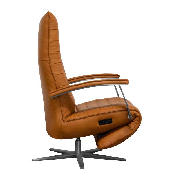 Relaxsessel NOVALA Echtleder Bulle: Sand
