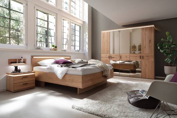 Struttura letto Roukko Rovere - 160 x 200cm