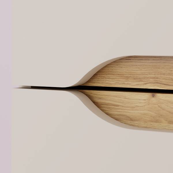 Kommode Oxholm Kaschmir / Eiche Mauvella Dekor - Höhe: 92 cm