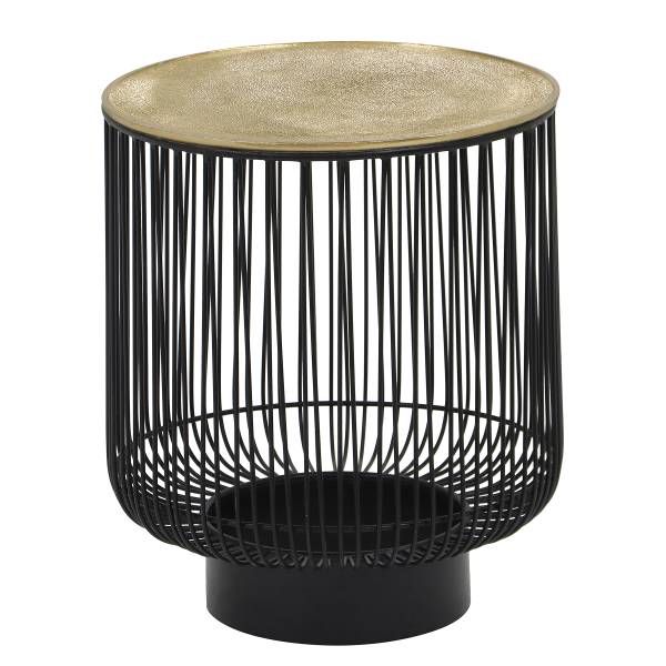 Beistelltisch Kahko Typ B Metall - Gold / Schwarz