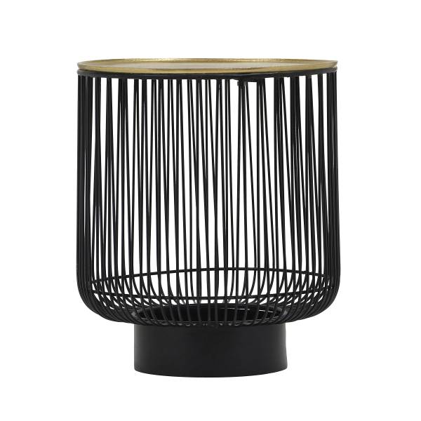 Beistelltisch Kahko Typ B Metall - Gold / Schwarz