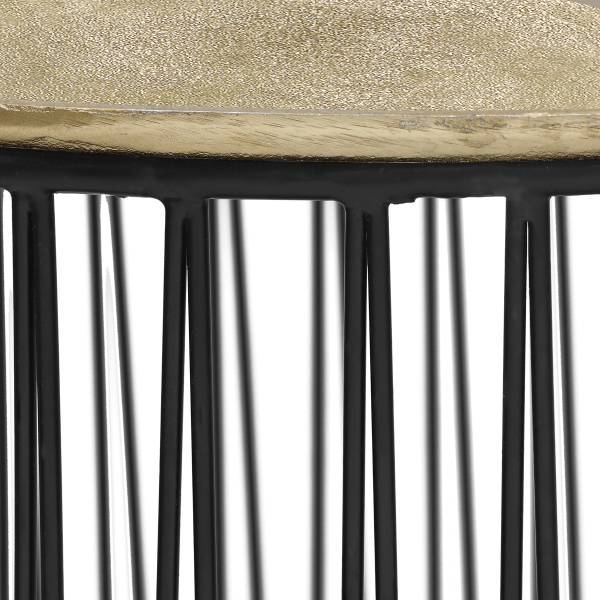 Beistelltisch Kahko Typ B Metall - Gold / Schwarz