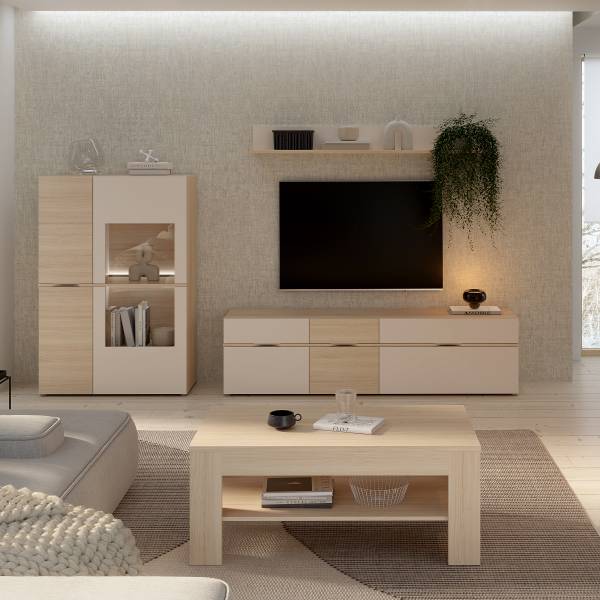 Couchtisch Albel Eiche Hell Dekor