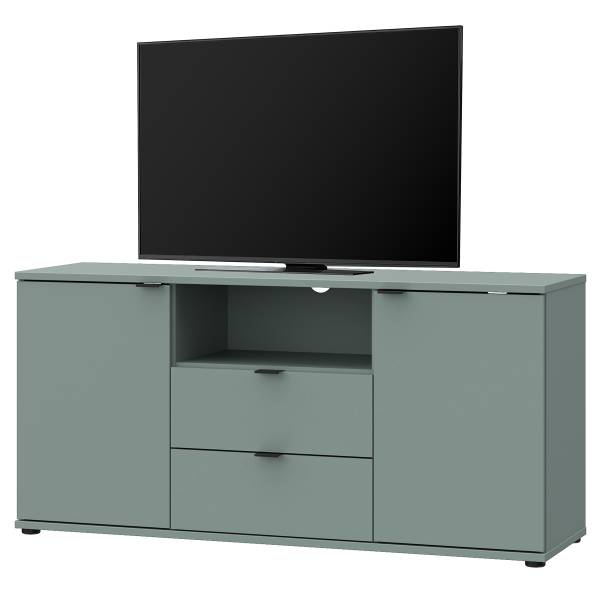 Meuble TV Odkol Gris menthe - Hauteur : 63 cm