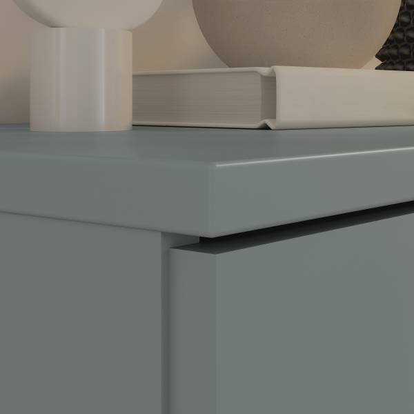 Meuble TV Odkol Gris menthe - Hauteur : 63 cm
