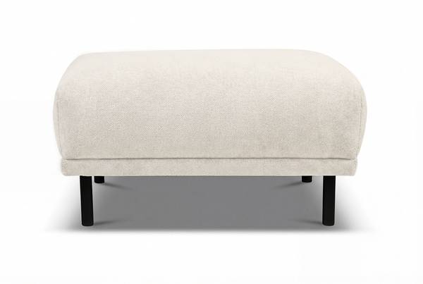 Polsterhocker DABBY Webstoff Palmira: Creme