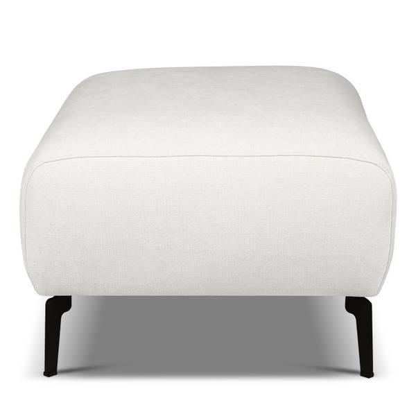 Polsterhocker LESSLY Webstoff Stormy: Creme